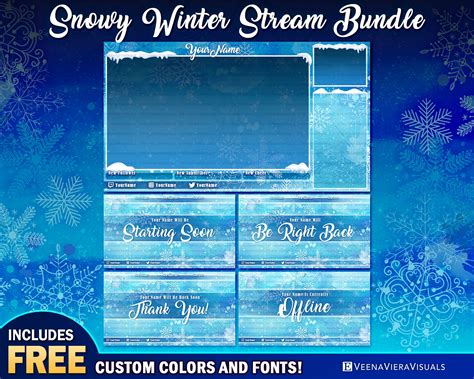 snowy twitch|falling snow overlay maker.